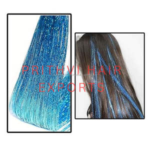 Accesorios para extensiones de cabello de oropel plateado con 2 clips Juego de accesorios para extensiones de cabello - Product Image 2