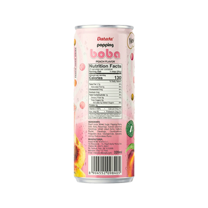 330ml DATAFA Peach Popping Boba avec jus, 24 canettes en aluminium par carton, faible teneur en sucre - Marque privée, échantillon gratuit, OEM/ODM - Product Image 3