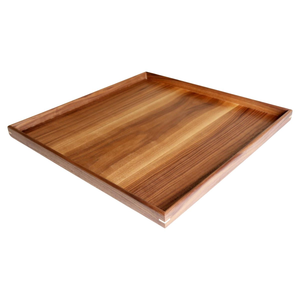 Modern Polished Wooden Service <b>Tray</b> <b>Handle</b> Square Shape Durable Eco-Friendly Dishwasher Safe - Product Image 5