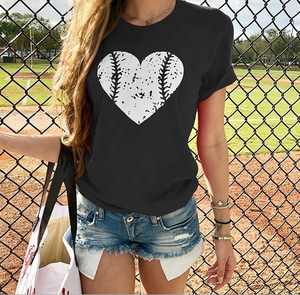 Camiseta de Verano Moderna para Mujer, Nuevo Estilo con Mangas Cortas, Informal, Holgada, de Longitud Media, Top Versátil - Product Image 4