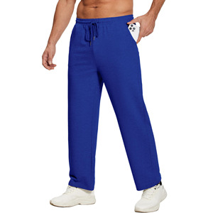 Nouvelle Arrivée Pantalon Homme Léger Évasé en Molleton Motif Uni Personnalisé 100% Coton Coupe Classique Écologique - Product Image 1
