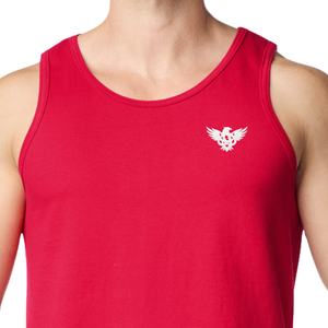 <b>Mens</b> Sleeveless Tank Top <b>Running</b> Gym Workout Fitness Training Casual 100% Cotton Soft Breathable Athletic Summer <b>Vest</b> Logo Front - Product Image 6
