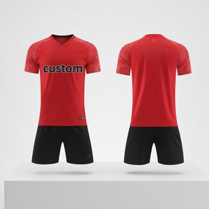 Conjunto de Uniforme Deportivo Transpirable Personalizado, 100% Poliéster, Malla de Secado Rápido, con Pantalones Cortos, Impresión por Transferencia de Calor, Bordado, OEM - Product Image 1