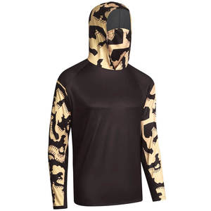 Bulk Production Custom UV Protected Fishing Hoodies Wholesale OEM Manufacturer Private Label <b>Athletic</b> Teamwear Supplier - Product Image 2