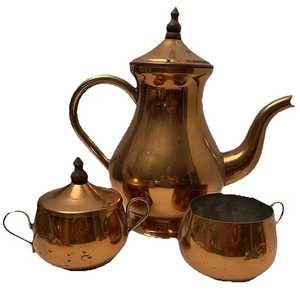 Pure Copper Vintage Coffee <b>Set</b> With Polish Finished For Restaurant Home And Hotel Kitchenware Metal <b>Tea</b> <b>Set</b> - Product Image 2