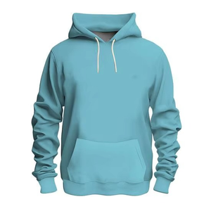 Sweat à capuche polaire vierge pour homme de haute qualité, personnalisable par broderie et impression en relief, anti-rétrécissement, design uni, doublé, vente en gros - Product Image 2