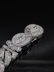สร้อยคอเงินแท้ 925 แบบ Cuban Link ประดับเพชร VVS Moissanite สไตล์ฮิปฮอป สำหรับทั้งชายและหญิง - Product Image 6