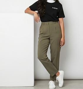 Chemise d'été noire 100 % coton pour filles, unie, respirante, avec bordure blanche, en popeline 220g pour un look élégant - Product Image 3