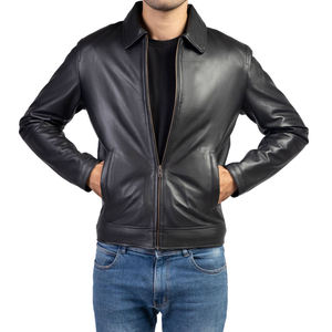 Wholesale <b>Leather</b> <b>Jacket</b> for Sale Cheap Price High Quality <b>Mens</b> Womens Fashion Outerwear Custom Design Factory Direct Supplier - Product Image 6