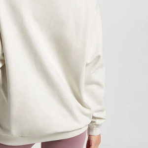 Sweat-shirt d'hiver pour femme en coton 100% respirant, écologique, grande taille, avec logo frontal lavé – Vente en gros en ligne – Meilleures ventes - Product Image 2