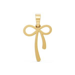Pendentif nœud en diamant BRILLIANT DIAMANT pour femme, 0,55 carat, diamant de laboratoire, or 14 carats, certifié IGI, plaqué rhodium, bijoux fins minimalistes - Product Image 6