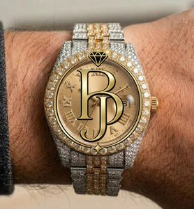 Reloj de Pulsera de Lujo de Acero Inoxidable Plateado, Analógico de Cuarzo, Cristal, Bisel Ornamentado, Números Romanos Brillantes, Fecha, Cierre Plegable 10 - Product Image 6