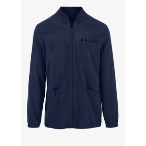 Veste de travail médicale pour hommes, style confortable, en polyester, avec fermeture éclair, pour infirmiers et personnel hospitalier - Grande Vente - Product Image 1
