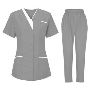 Uniforme Médico Unisex para Doctores, Enfermeras, Esteticistas, Personal de Spa, Profesional, Cómodo, Personalizado, Traje Quirúrgico de Lona - Product Image 1