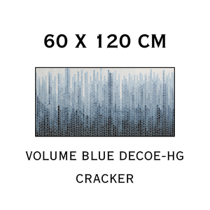 Carreaux muraux Volume Blue Decoe-Hg Cracker 60x120 cm, carrelage intérieur pour salle de bain en porcelaine brillante 600 x 1200 mm, lumières disco - Product Image 1
