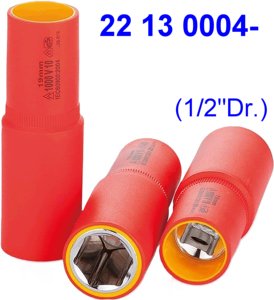 Juego de llaves de vaso aisladas de 1/2 pulgada (1000V) con certificación GS-VDE - Product Image 3