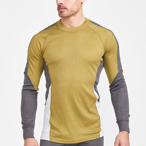 Pakistan Made High Quality Men's Base Layer Set Solid Plus Size Customized Private Label Gym Wear Compression 2-Piece Set - Product Image 4