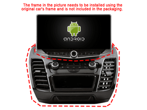 Pantalla Witson de 10.88" con Soporte para Móvil para <span class=keywords><strong>Ford</strong></span> Transit Connect y <span class=keywords><strong>Ford</strong></span> Tourneo 2018-<span class=keywords><strong>2020</strong></span>, Reproductor Multimedia Estéreo con GPS y CarPlay - Product Image 2