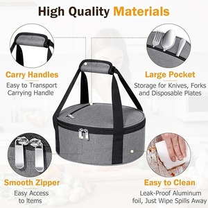 Smart Storage Vietnam Lunch Box Cooler Bag with Mesh Pocket Durable Waterproof EZ-Pack OEM - Product Image 6