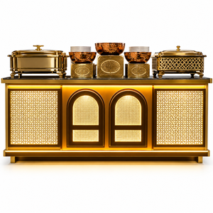 Comptoir de restauration Zenvyra TriGlow Luxury multi-styles en acier inoxydable avec livraison rapide pour une utilisation en intérieur et en extérieur - Product Image 3