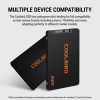 COOLBIRD 128 Go SATA2.5 SSD 2,5 pouces Stockage haute vitesse pour ordinateur portable, ordinateur de bureau, mini PC OEM ODM