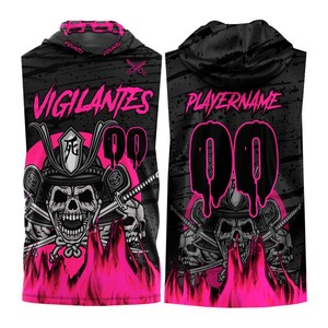 Ensemble d'uniformes de football américain unisexe rouge, imprimé sur le devant, col en V, manches courtes, évacuation de l'humidité, 100% polyester, jersey antibactérien - Product Image 6