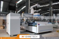 Machine de découpe CNC ATC robuste pour le travail du bois, avec broche HQD 9KW, système LNC Taïwanais et changeur d'outils linéaire 12 outils