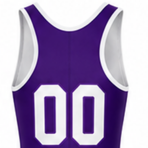 Combinaison de lutte sublimée pour homme, violet et blanc, en polyester léger, vêtements de sport de lutte, uniforme athlétique, compétition, entraînement - Product Image 5