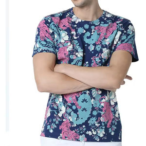 Camisetas Sublimadas con Diseño Personalizado para Hombre, Corte Regular, Tejido de Poliéster/Algodón, Manga Corta, 300g, Secado Rápido, Transpirable - Product Image 1