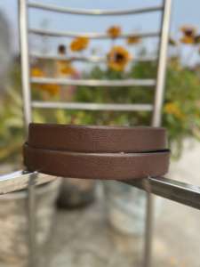 Ceinture réversible en cuir de vachette de qualité supérieure pour homme avec boucle en fer, noire et marron, personnalisable pour une utilisation formelle et décontractée - Product Image 5