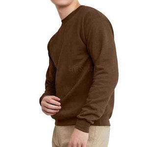 Outdoor Street Wear Basics Winter Casual Solid Eco-Friendly Breathable Cotton/Polyester O-Neck <b>Pullover</b> <b>Men</b> Regular Sweatshirt - Product Image 4