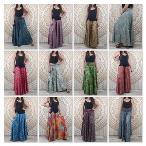 Pantalon Korba 100% soie, coupe régulière, taille élastique, taille haute, hiver, décontracté, imprimé floral rouge - Product Image 6