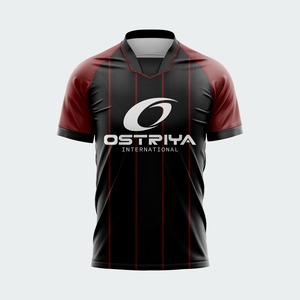 Camiseta de Fútbol Personalizada para Adultos, Impresión por Transferencia de Calor, Nombre del Equipo Personalizado, Color Sólido, 100% Poliéster, Secado Rápido, Transpirable, Manga Corta - Product Image 2