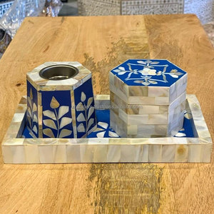 Harmony éternelle nacre Mabkhara brûleur exquis porte-encens décoratif fait à la main pour la maison mosquée et cadeau de fête - Product Image 3