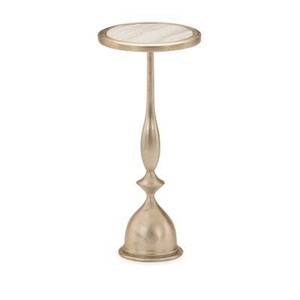 Table de cocktail en aluminium sur mesure de haute qualité, mobilier haut de gamme, table d'appoint en métal pour la maison, l'hôtel, table à vin, table à boissons, laiton - Product Image 1