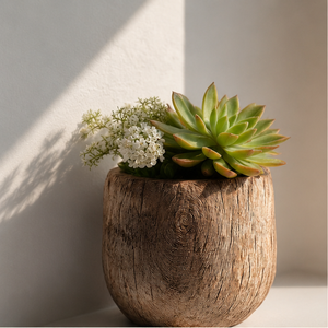 Luxury Eco-Friendly Wood Planter with Intricate <b>Tree</b> Root Design Wood Flower <b>Pot</b> <b>for</b> Modern Farmhouse Garden Decor - Product Image 6
