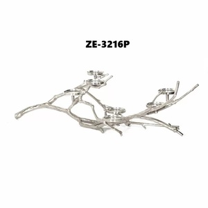 Porte-bougie en métal artisanal de qualité supérieure, fournisseur pour hôtels et restaurants, acheteurs B2B, porte-bougie noir mat de luxe - Product Image 1