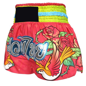Pantalones Cortos de Muay Thai Sublimados, Ropa Deportiva Profesional, Elástica, de Secado Rápido, para Entrenamiento de Boxeo, MMA y Lucha - Product Image 2