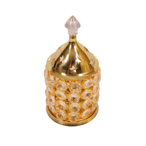 Lámpara de aceite de latón con cristales - Diya religiosa AKHAND para Diwali y Acción de Gracias - Regalo de decoración para el hogar resistente al óxido - Product Image 4