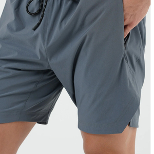 Pantalones Cortos Deportivos para Hombre, de Color Sólido, Secado Rápido, con Cordón Ajustable, Cintura Media, Estilo Casual, 100% Poliéster - Product Image 3