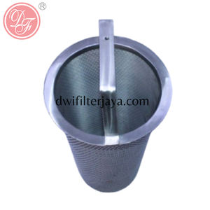 Filtre à panier en ligne personnalisé 100 mailles, vente directe usine, composants de moteur en SUS 304/316/316L - Product Image 1
