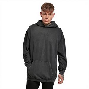 Sudadera con Capucha Extra Grande para Hombre, Lavado Ácido, 400GSM, Felpa de Algodón, Fabricante de Ropa Urbana, Etiqueta Privada, OEM, ODM - Product Image 1
