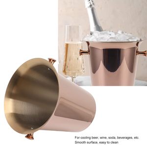 High Quality Stainless Steel <b>Ice</b> <b>Bucket</b> Champagne Cooler with Side Handles for Cooling Beer & Wine OEM Wholesale Bar Accessories - Product Image 3