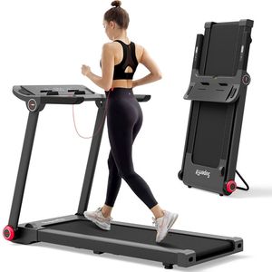 Tapis Roulant Pieghevole da 3.75HP con Inclinazione Automatica, Schermo LED e 12 Programmi Preimpostati per Palestra Domestica - Product Image 2
