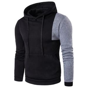 2023 New Colors Block Customized logo <b>Men's</b> Junior Heavy Plain <b>Thick</b> Fleece Hoodie Fashion Brand <b>Hoodies</b> Male Casual <b>Hoodies</b> - Product Image 3