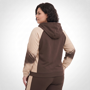Plus Size Women's Zipper Hoodie Full Sleeve Hooded Fleece Jacket Casual Winter Wear Knitted Frencht Terry Track Hoodie Ladies - Product Image 2