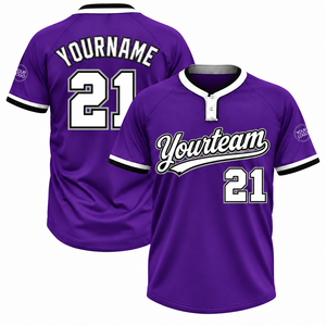 Maillot de baseball personnalisé à col en V pour homme, manches courtes, léger, uniforme athlétique, décontracté, respirant, vêtements de sport pour l'entraînement, haut OEM USA - Product Image 1