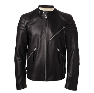 2024 Winter Fashion OEM Designs Coated <b>Genuine</b> <b>Leather</b> <b>Jacket</b> for Men Slim Fit Stand Collar Breathable Oversized Top Trending - Product Image 1