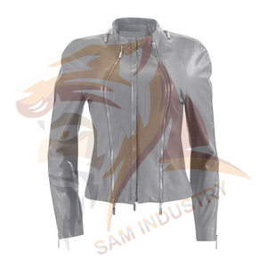 Services OEM, veste en cuir pour femmes de haute qualité, design personnalisé, nouvelle veste en cuir de style universitaire pour femmes - Product Image 6