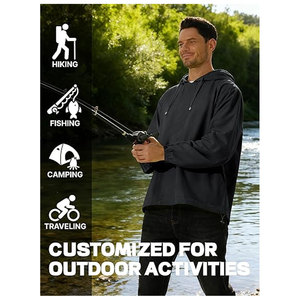 Mens Packable Rain Jacket Lightweight Waterproof <b>Raincoat</b> with Hood Outdoor Rain Gear for Travel Hiking Cycling Breathable - Product Image 5
